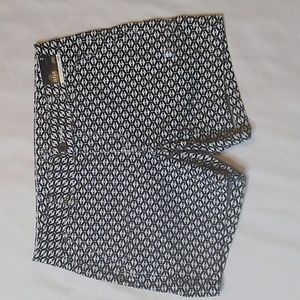 a.n.a. Black & White Twill Shorts NWT